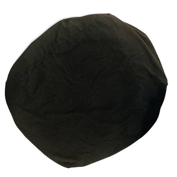 Caveen Beanbag / Cushion Cover NWOT Black Textured Unlined Elastic Stretchy Soft - Picture 1 of 6